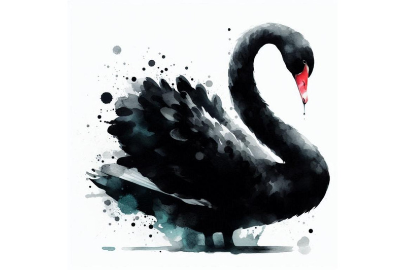 a-bundle-of-digital-art-abstract-black-swan