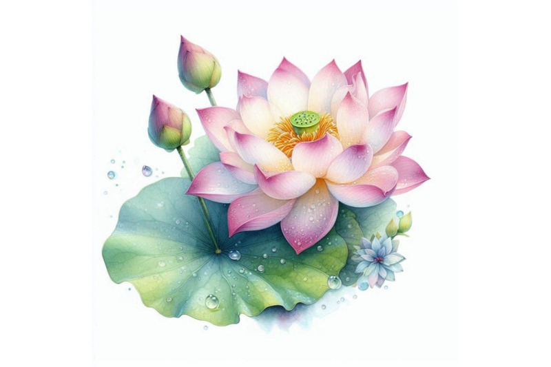 a-bundle-of-a-beautiful-lotus-flower-with-wate