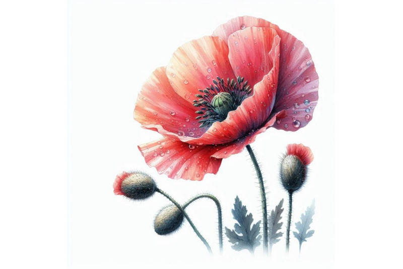 a-bundle-of-a-beautiful-poppy-flower-with-wa