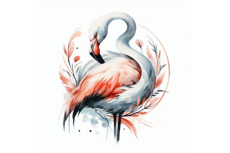 a-bundle-of-flamingo-abstract-art-brut-anima