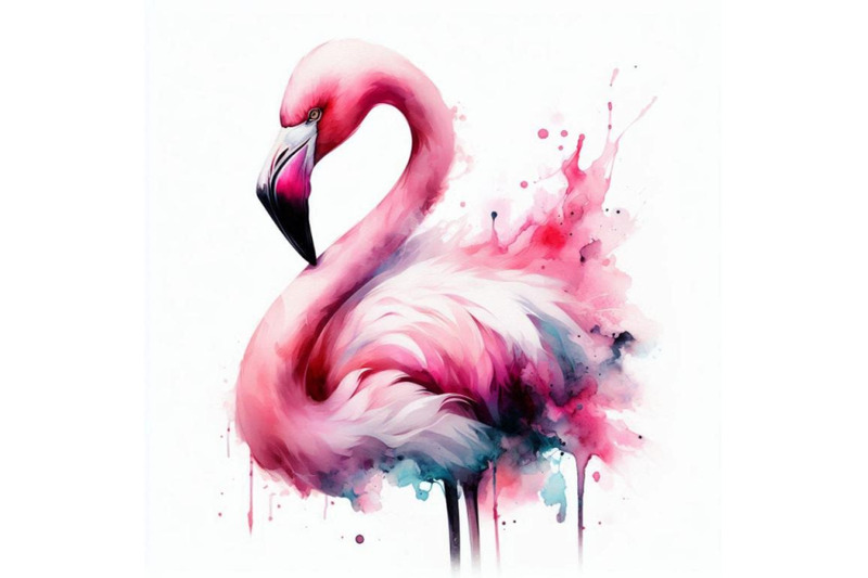 a-bundle-of-flamingo-abstract-art-brut-anima