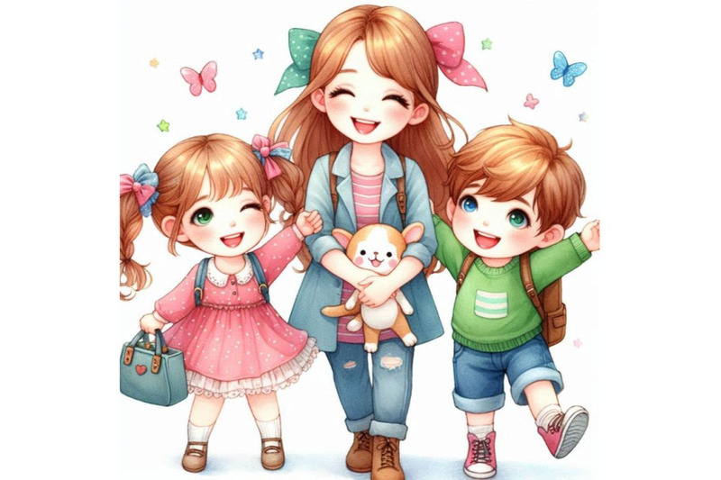 a-bundle-of-happy-cute-kids-and-mom