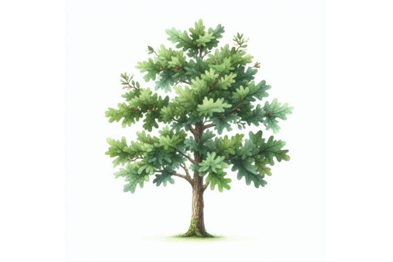 a-bundle-of-small-green-oak-tree