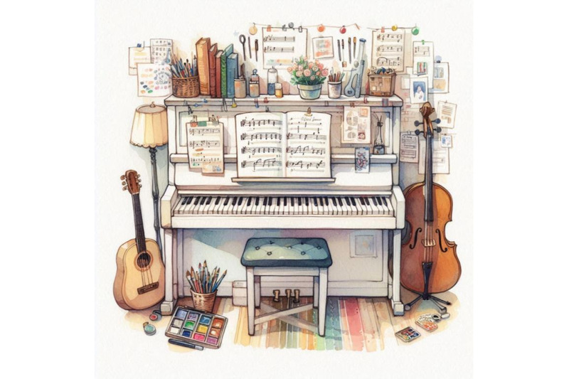 a-bundle-of-piano-sketch-doodle-style