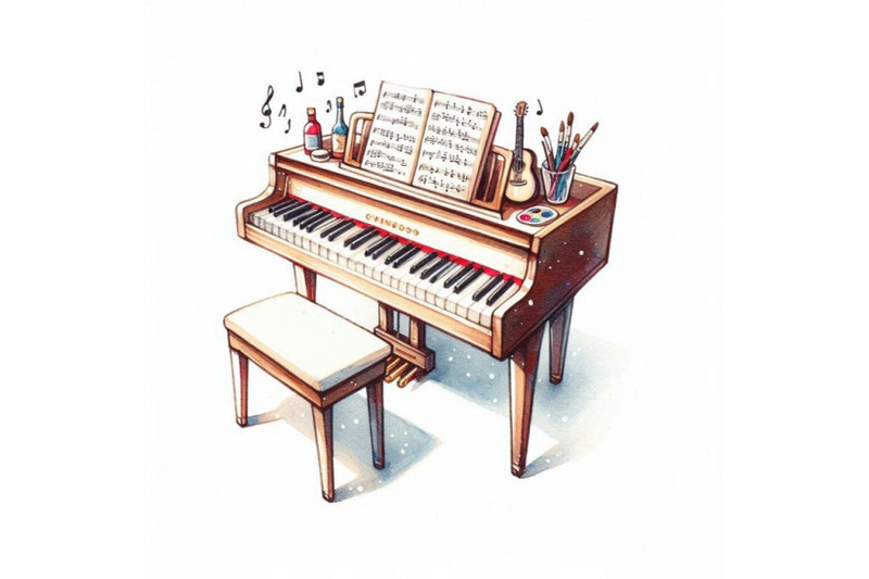 a-bundle-of-piano-sketch-doodle-style