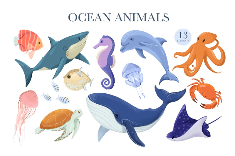 ocean-animals-clipart-seaweed-coral-reef-seamless-sea-animal-patte