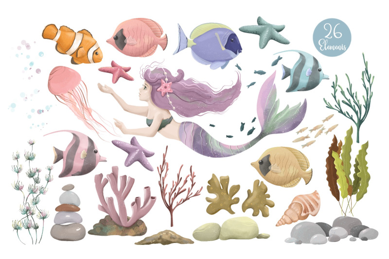 ocean-animals-png-clipart-mermaid-clipart-marine-life