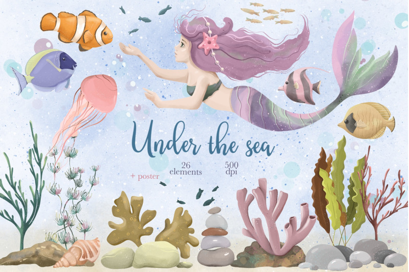 ocean-animals-png-clipart-mermaid-clipart-marine-life
