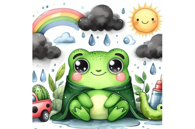 03-cute-green-frog-character