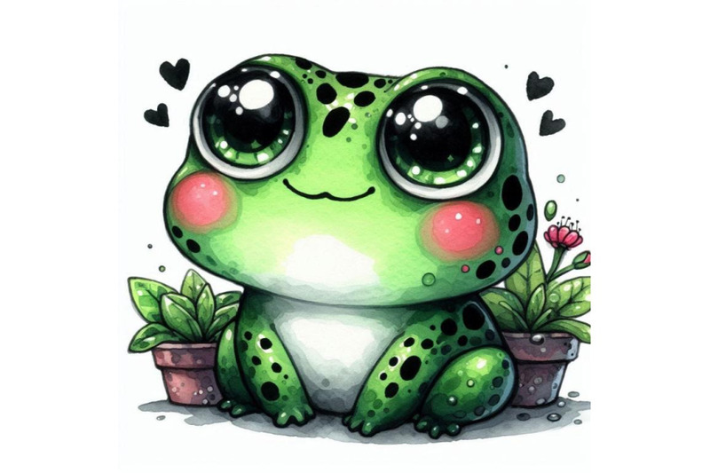 03-cute-green-frog-character