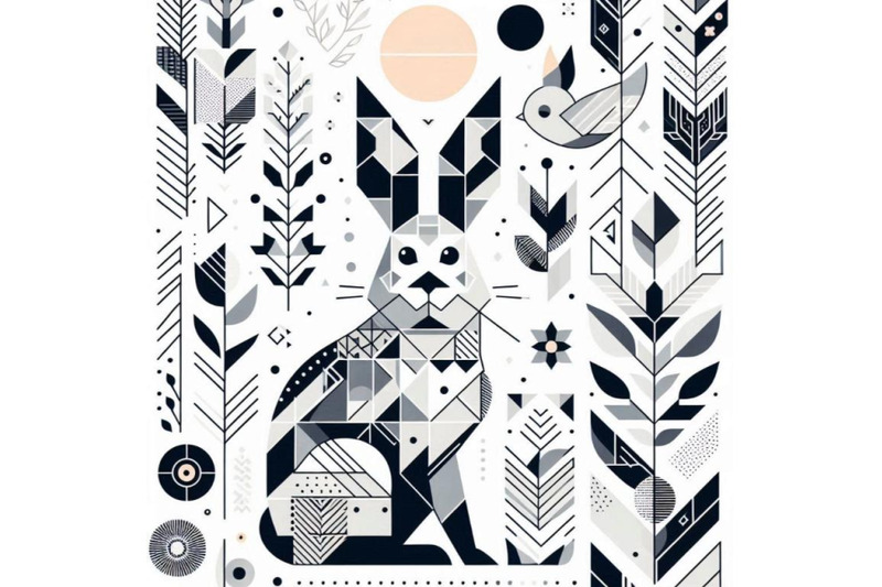 a-bundle-of-abstract-spring-bunny-pattern