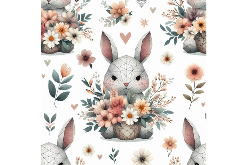 a-bundle-of-baby-bunny-with-flowers