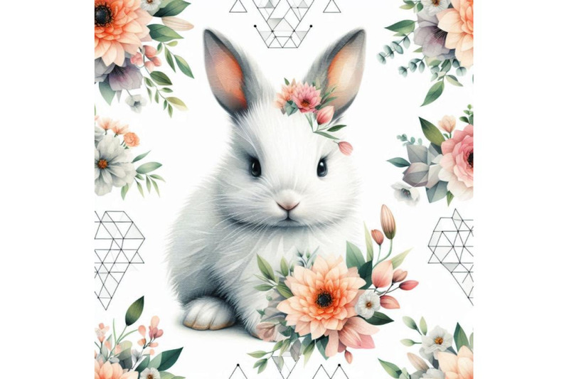 a-bundle-of-baby-bunny-with-flowers