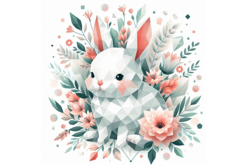 a-bundle-of-baby-bunny-with-flowers