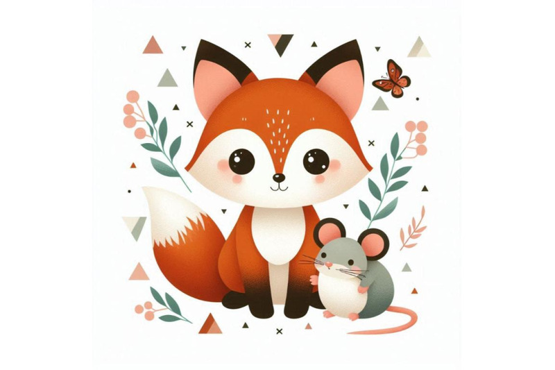 a-bundle-of-little-lovely-fox-with-mouse