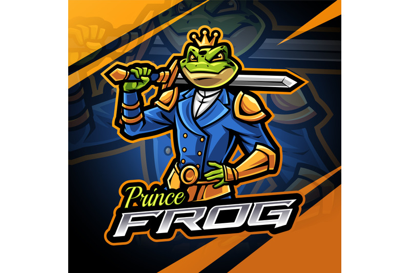 prince-frog-esport-mascot-logo-design