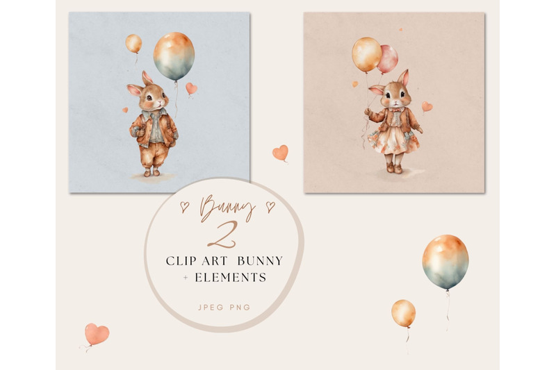 whimsical-bunny-amp-balloon-watercolor-pattern-clip-art-png-nursery