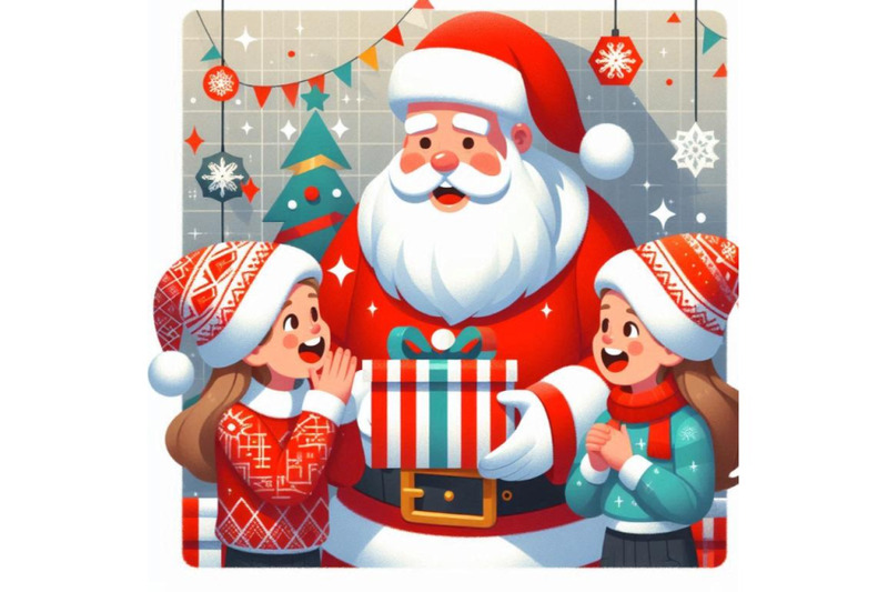 a-bundle-of-kids-meet-santa-during-christma