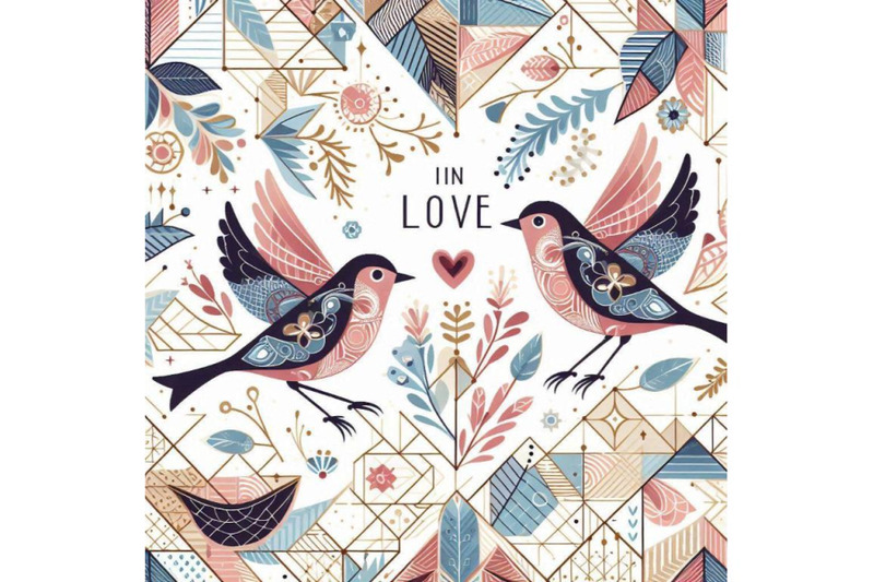 a-bundle-of-romantic-card-with-birds-in-love