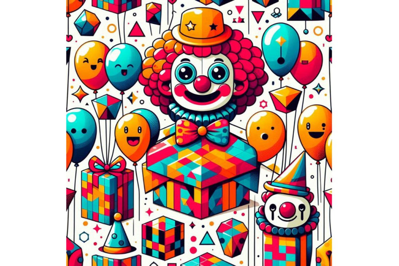 a-bundle-of-funny-clown-with-ballons