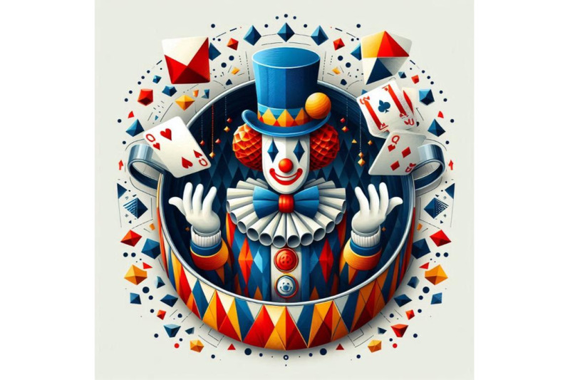 a-bundle-of-clown-from-circus-in-hubcap-with