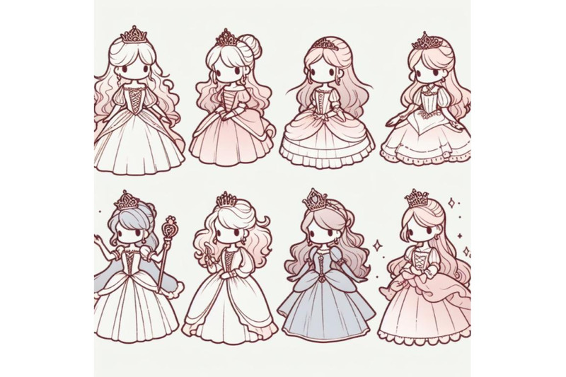 princess-in-different-costumes