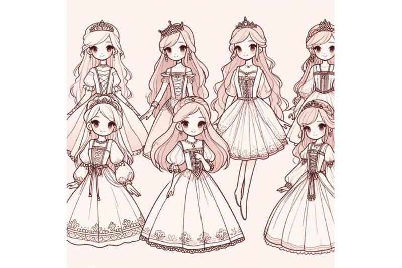 princess-in-different-costumes