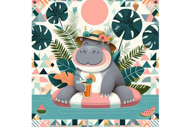 a-bundle-of-tropical-summer-hippo