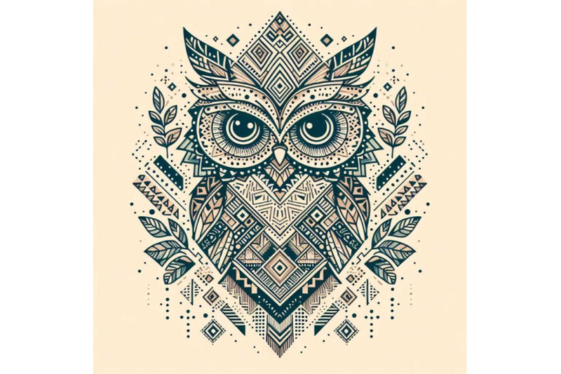 a-bundle-of-decorative-owls-tribal-decoratio