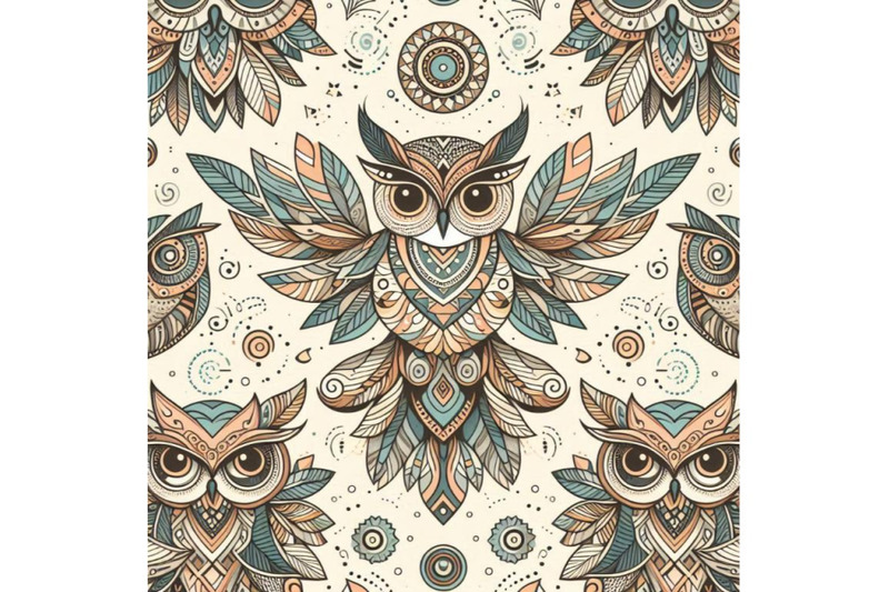 a-bundle-of-decorative-owls-tribal-decoratio