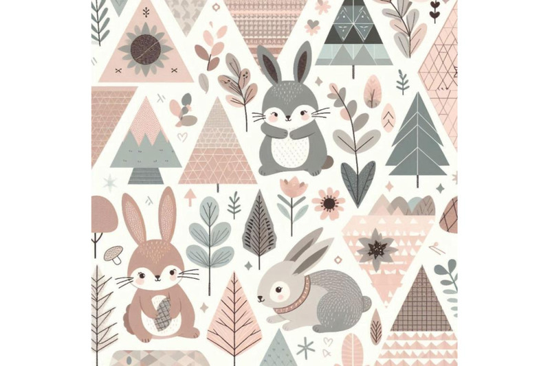 a-bundle-of-cute-rabbit-woodland