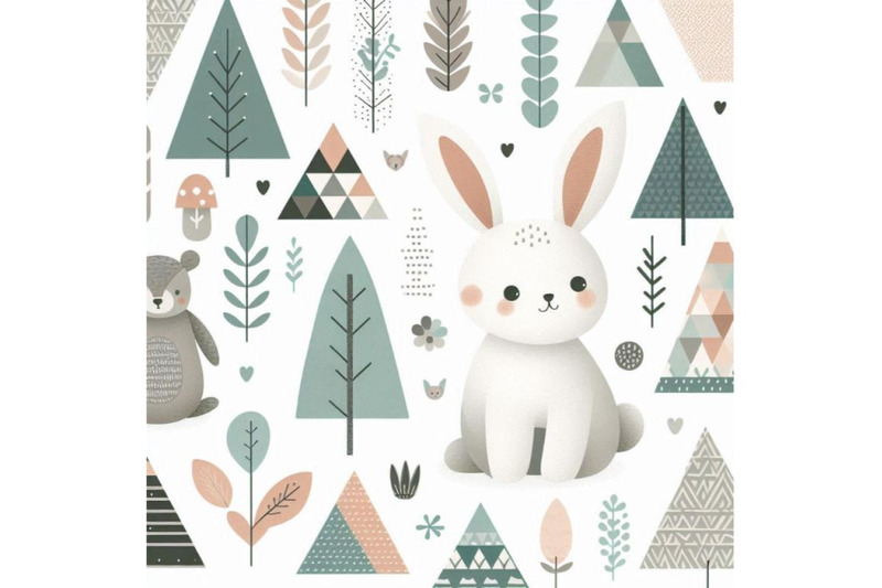 a-bundle-of-cute-rabbit-woodland