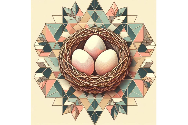 a-bundle-of-art-bird-nest-with-eggs