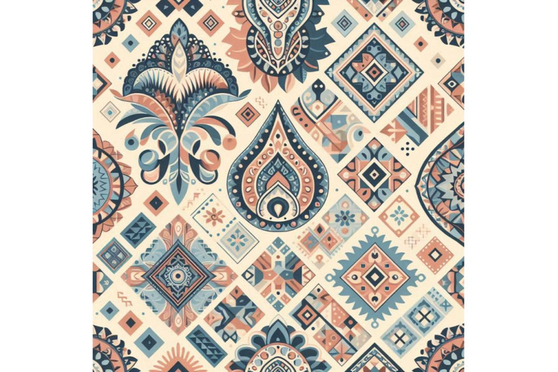 a-bundle-of-colorful-seamless-paisley-pattern