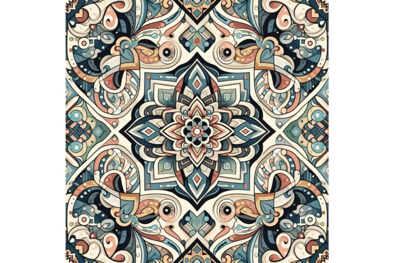 a-bundle-of-colorful-seamless-paisley-pattern