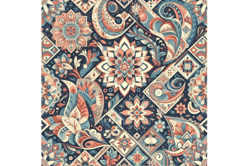 a-bundle-of-colorful-seamless-paisley-pattern