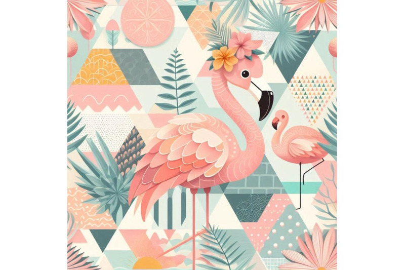 a-bundle-of-cute-flamingo-with-tropical-summ