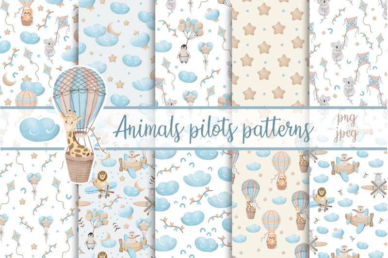 animals-pilots-pattern-png-watercolor-airplane-pattern