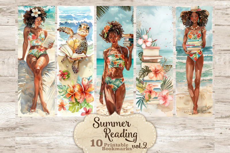 beach-bookmarks-summer-printable-set