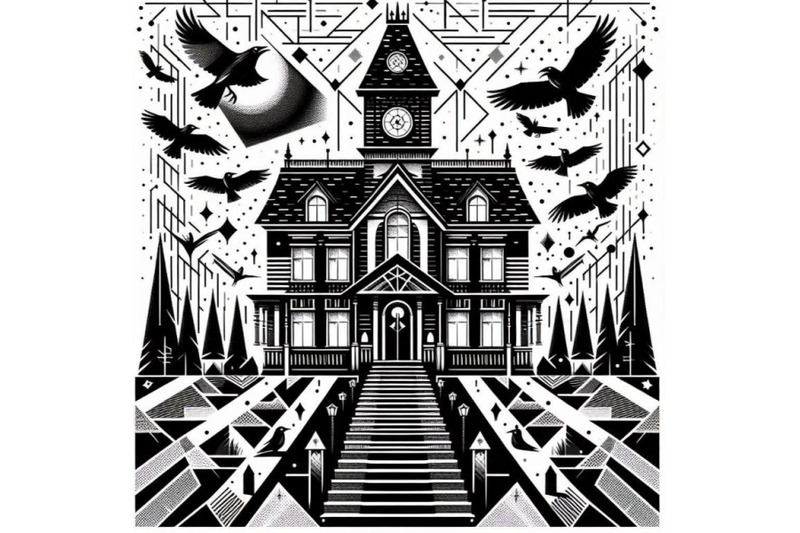 a-bundle-of-haunted-house-with-crows-and-h