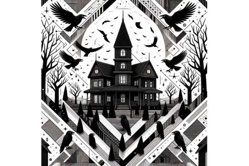 a-bundle-of-haunted-house-with-crows-and-h