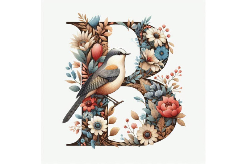 a-bundle-of-alphabet-b-with-bird-on-branch