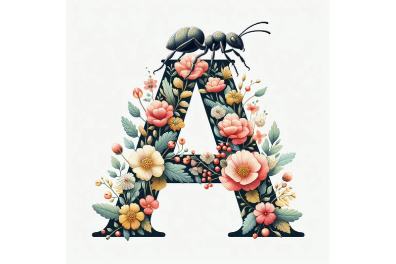 a-bundle-of-alphabet-a-with-ant