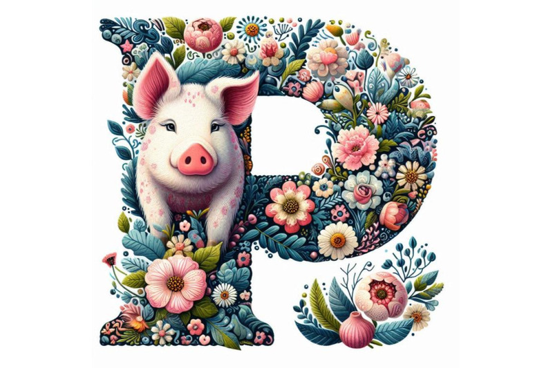 a-bundle-of-alphabet-p-with-pig