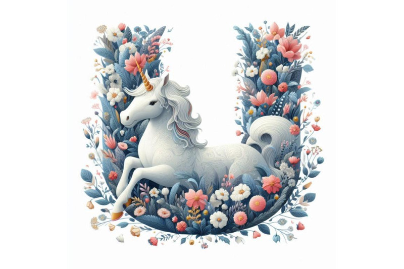 a-bundle-of-alphabet-u-with-unicorn