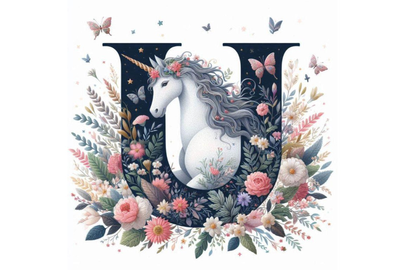 a-bundle-of-alphabet-u-with-unicorn