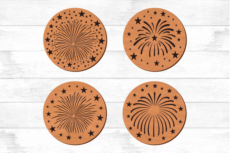 fireworks-round-coasters-trivet-templates-svg-home-decor-wall-decor