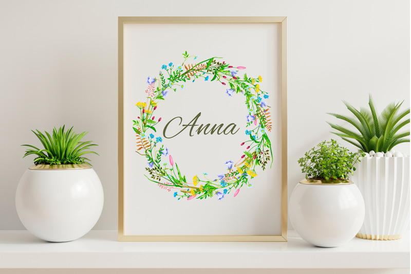 wildflowers-and-greenery-watercolor-wreaths-png