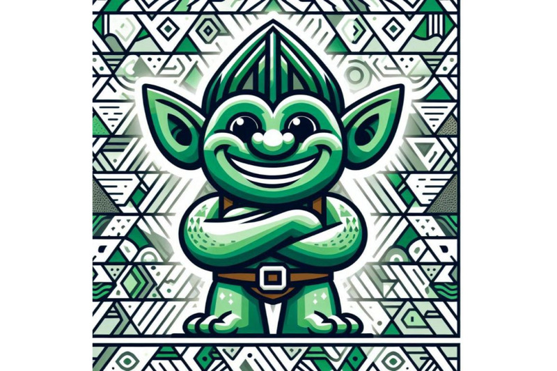 a-bundle-of-a-cartoon-of-a-troll-who-is-green