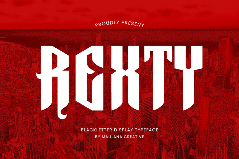 rexty-blackletter-display-typeface